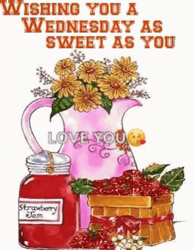 Happy Wednesday Greeting Card With Coffee Cup GIF
