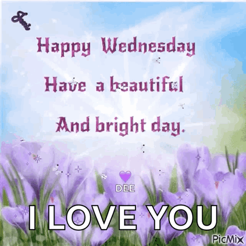 Happy Wednesday Have A Beautiful And Bright Day I Love You By Dee GIF