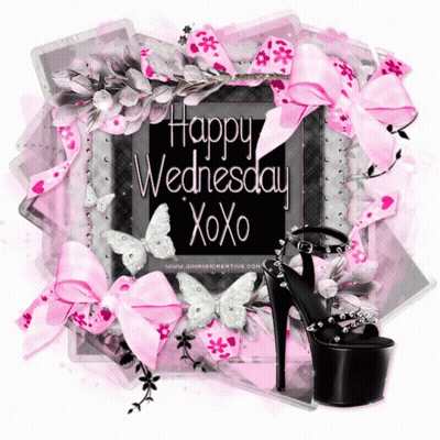 Happy Wednesday Xoxo Greeting Card With High Heel GIF