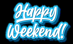 Happy Weekend Cool Breezy Blue GIF