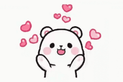 Happy White Bear Best Wishes Hug  GIF