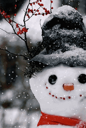 Happy Winter Saturday Snow Man Smiling GIF