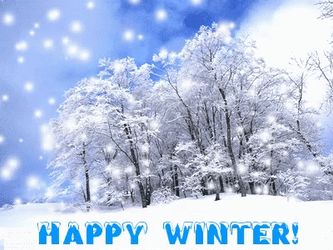 Happy Winter Snow Saturday Falling Snow GIF