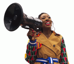 Happy With My Megaphone GIF