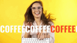 Happy Woman Coffee Caffeine GIF