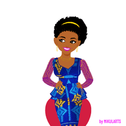 Happy Women's Day Congo Flying Kiss Hearts GIF