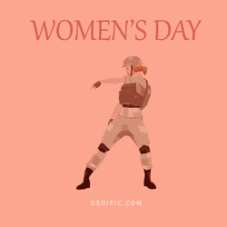 Happy Women's Day Girl Dance GIF