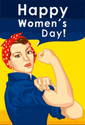 Happy Womens Day Strong Woman GIF