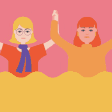 Happy Womens Day Women Holding Hands GIF