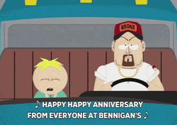 Happy Work Anniversary Butters Stotch GIF