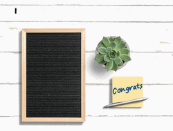 Happy Work Anniversary Chalk Board GIF