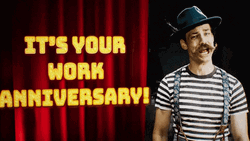 Happy Work Anniversary Two Thumbs Up GIF