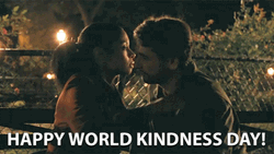 Happy World Kindness Day Man And Woman Hugging GIF