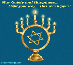 Happy Yom Kippur Greetings Holiest Day Judaism Happiness