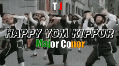 Happy Yom Kippur Major Conor People Dancing In Street GIF