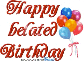 Happybelatedbirthday Baloons GIF