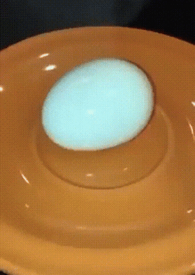 Hard Boiled Egg On A Plate GIF