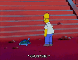 Hard Work Homer Simpson Crawling