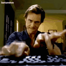 Hard Work Typing Jim Carrey GIF