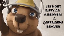 Hard Working Beaver Getting Busy GIF