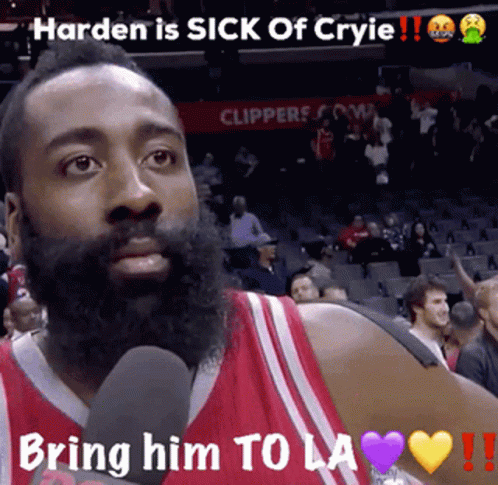 Harden Is Sick Of Cryie And Needs To Be Brought To La GIF