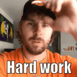 Hardworking Man Doing Sign Language GIF