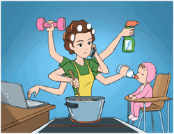 Hardworking Supermom In The World GIF