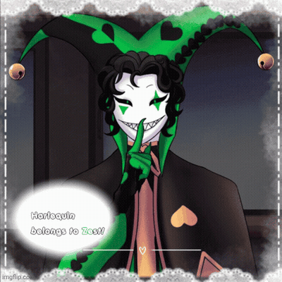Harlequin Belongs To Zost GIF