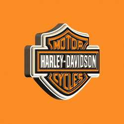 Harley Davidson Happy Birthday Logo GIF
