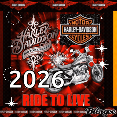 Harley Davidson Poster Saying Ride To Live GIF