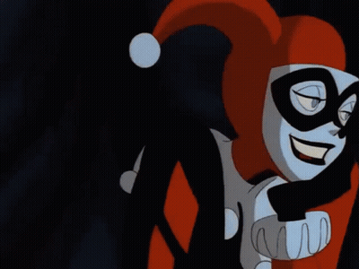 Harley Quinn And Joker Making Funny Face GIF