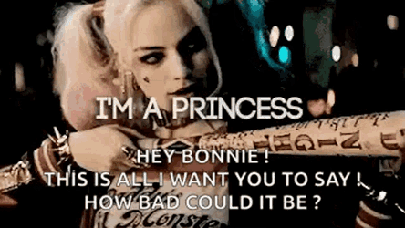 Harley Quinn Bat GIF