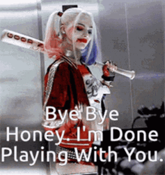 Harley Quinn Bye Bye GIF