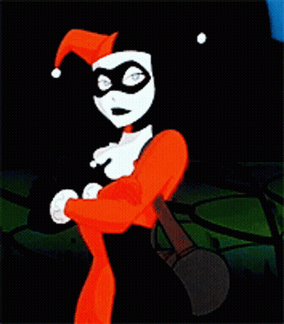Harley Quinn Holding Gun GIF