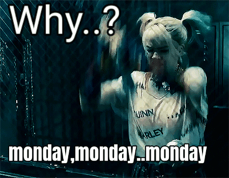 Harley Quinn Is Wearing A Shirt That Says " Harley Quinn " On It GIF