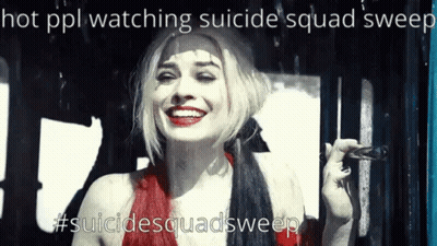 Harley Quinn Smiling Holding Cigarette GIF