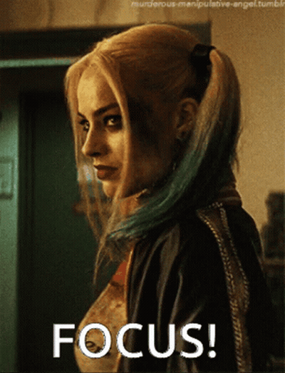 Harley Quinn Suicide Squad Focus GIF