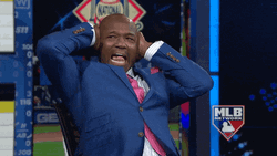 Harold Reynolds Uses Fingers As Ear Plugs  GIF