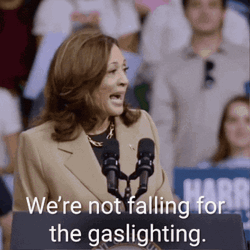 Harris Walz Not Falling For Gaslighting GIF