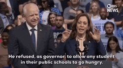 Harris Walz Refused Governor To Allow Hungry Students GIF