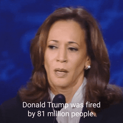 Harris Walz Says Trump Fired By 81 Million GIF
