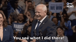 Harris Walz See What Did There GIF
