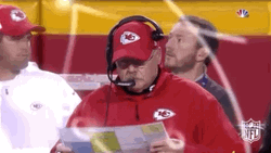 Harrison Butker Background Of Andy Reid GIF