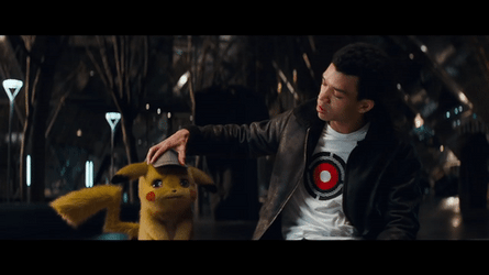Harry Goodman Fixing Cap Of Detective Pikachu GIF