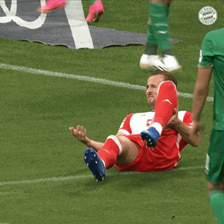 Harry Kane Down While Holding Feet GIF
