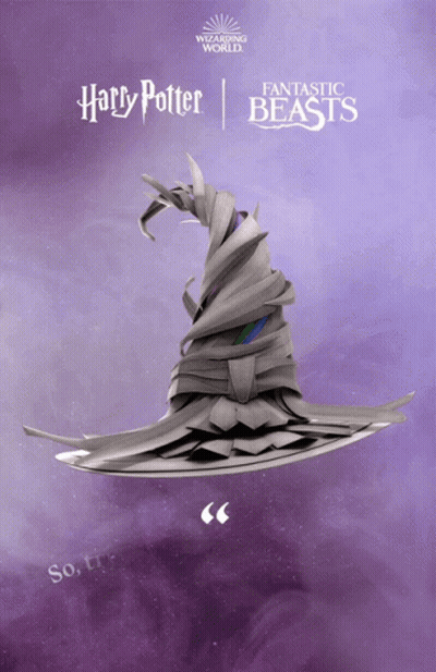 Harry Potter And Fantastic Beasts Poster Witch Hat GIF