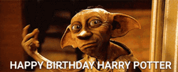 Harry Potter Happy Birthday Dobby Snapping