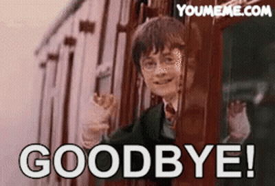 Harry Potter Waving Goodbye From Train Window GIF