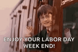 Harry Potter Waving Goodbye Labor Day