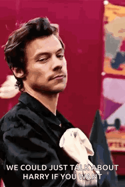 Harry Styles Holding Towel Talking GIF